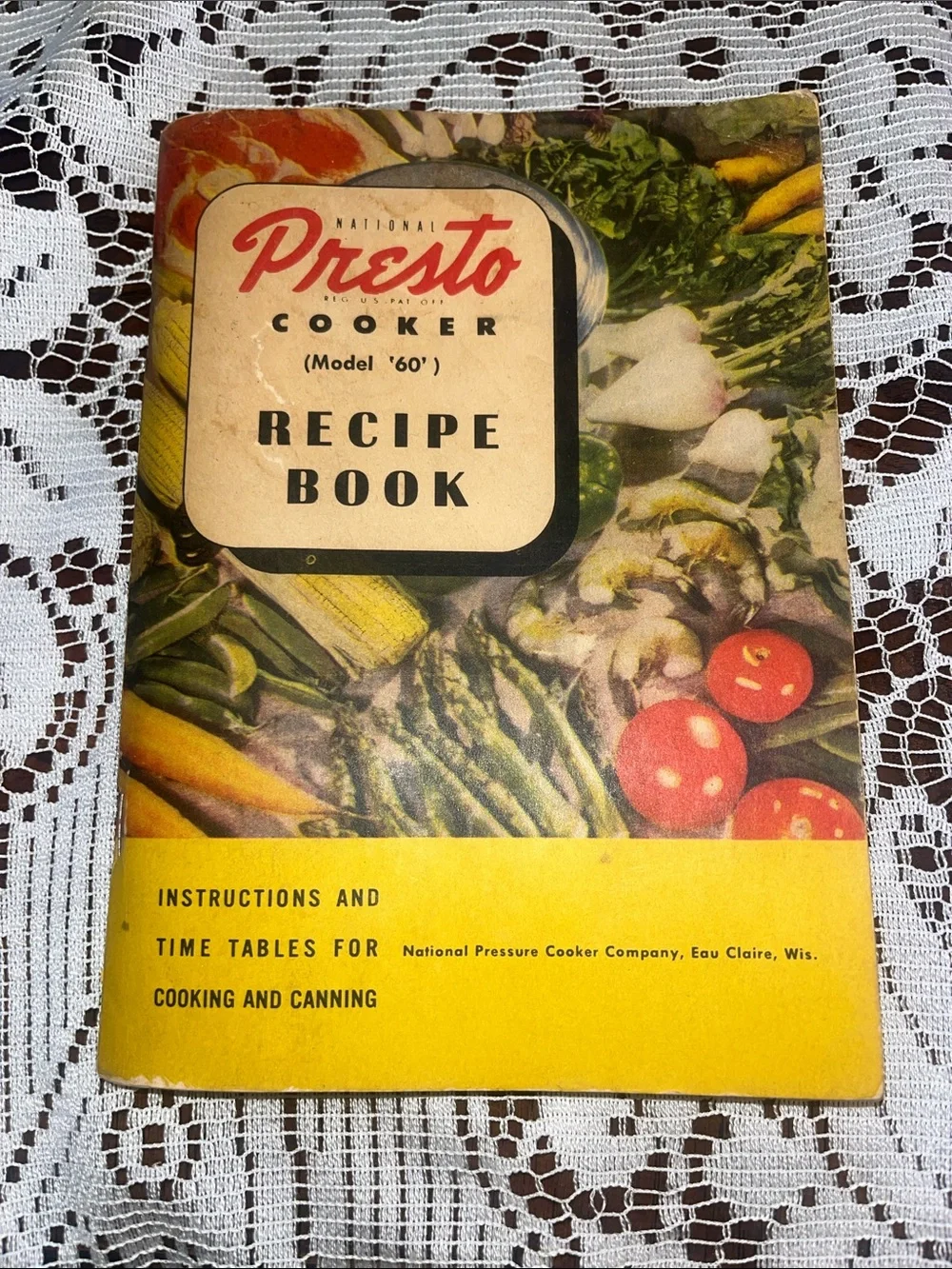 Vintage Presto Cooker Recipe Book with Lithographed in the USA 🇺🇸